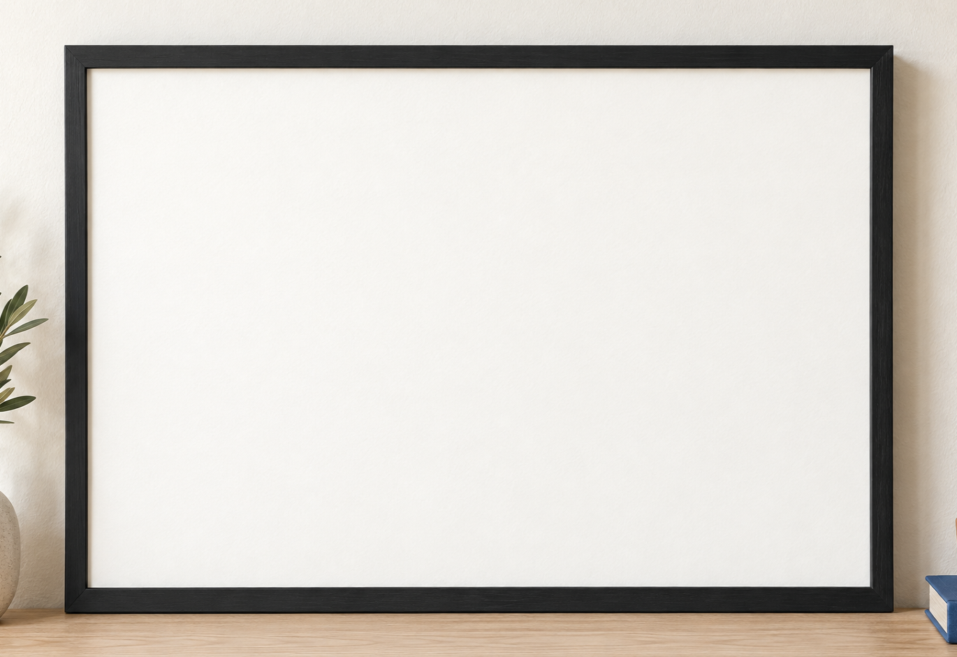 Colorful design on Framed Poster 3:2 landscape - Oak Console, Oak Console