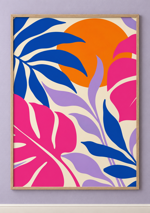 Colorful design on Framed Poster ISO A portrait - Lavender Gallery, Lavender Gallery
