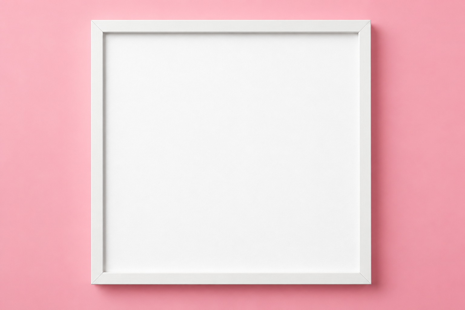 White Framed Poster - Pink Gallery Mockup mockup template preview