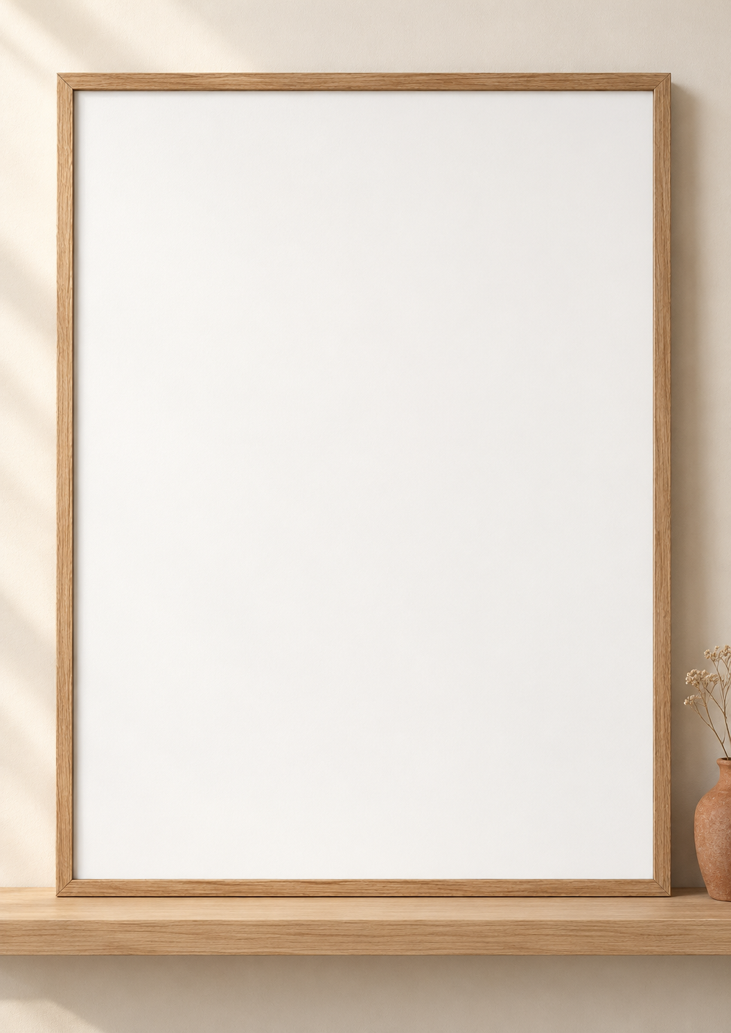 Colorful design on Framed Poster 3:4 portrait - Sunny Shelf, Sunny Shelf