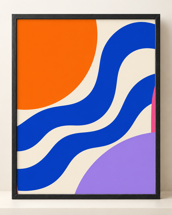 Colorful design on Framed Poster 4:5 portrait - Neutral Studio, Neutral Studio