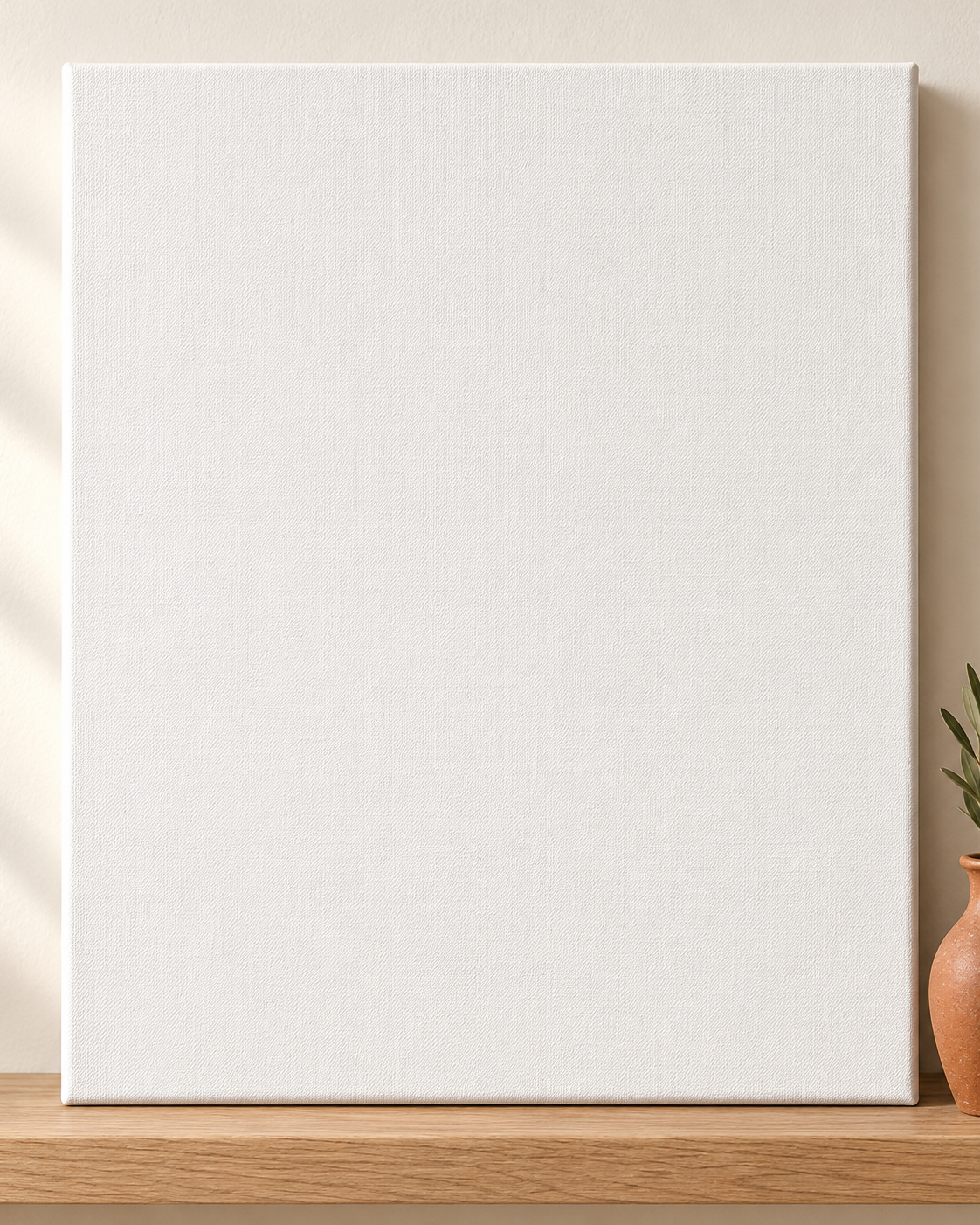 Colorful design on Stretched Canvas 4:5 portrait - Sunny Shelf, Sunny Shelf