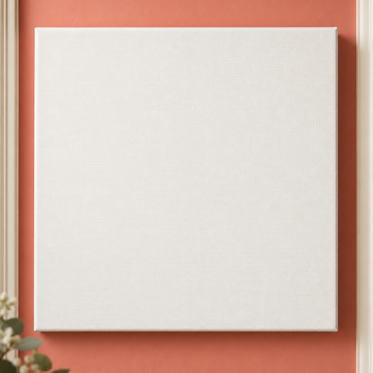 Colorful design on Stretched Canvas 1:1 square - Coral Niche, Coral Niche