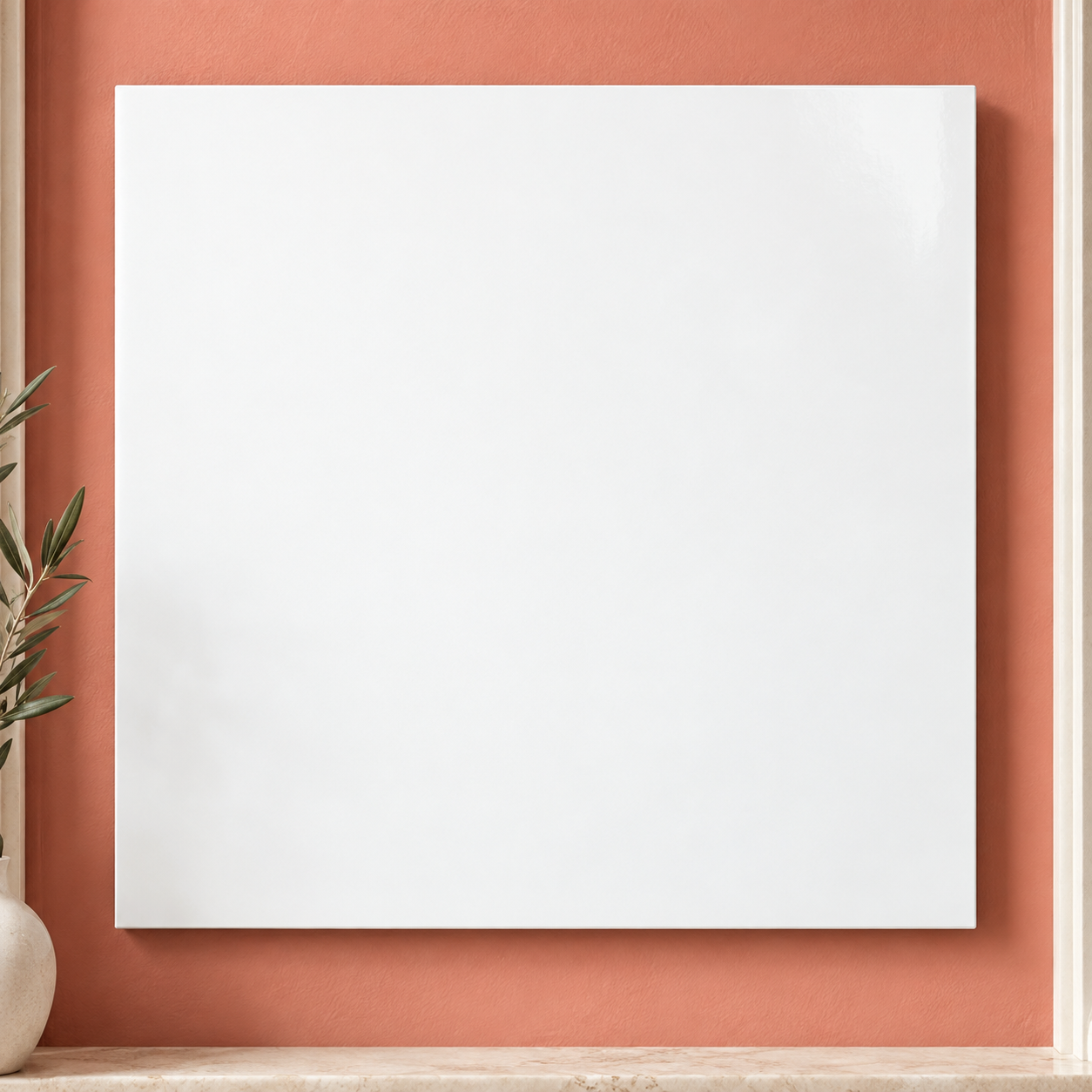 Colorful design on Metal Print 1:1 square - Coral Niche, Coral Niche