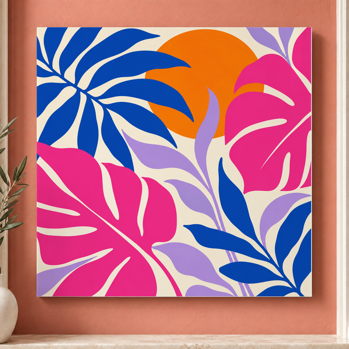Colorful design on Metal Print 1:1 square - Coral Niche, Coral Niche