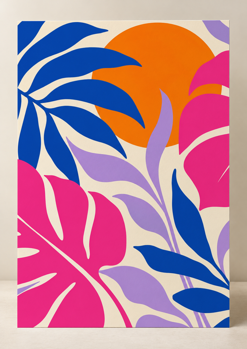 Colorful design on Matte Poster ISO A portrait - Neutral Studio, Neutral Studio
