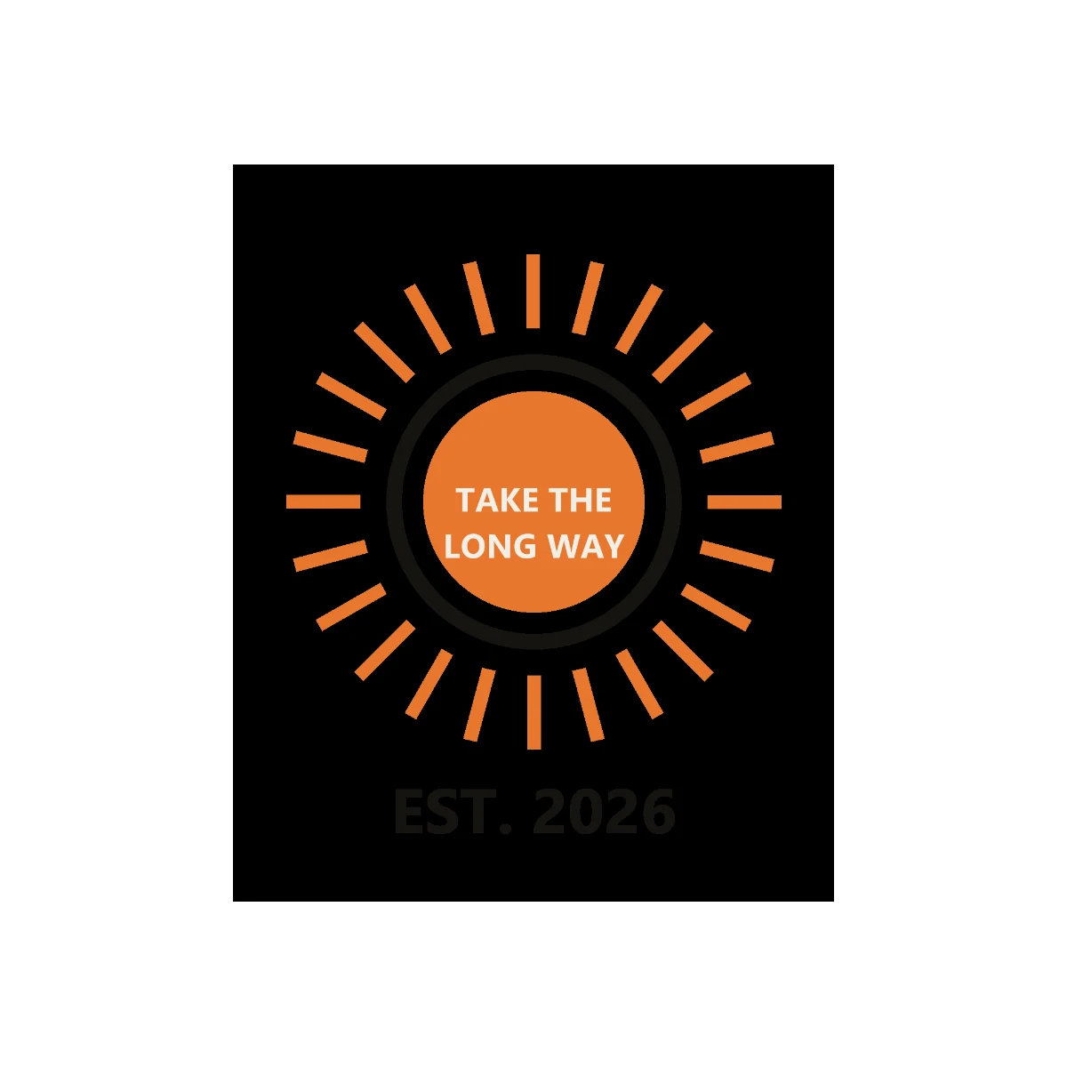 Flat print-ready export of the sunburst badge design at the template's source resolution